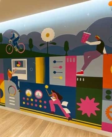 Installation de murales